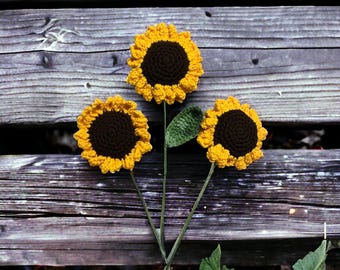 Crochet Sunflowers
