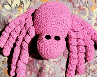 MOTIF araignée en spirale au crochet