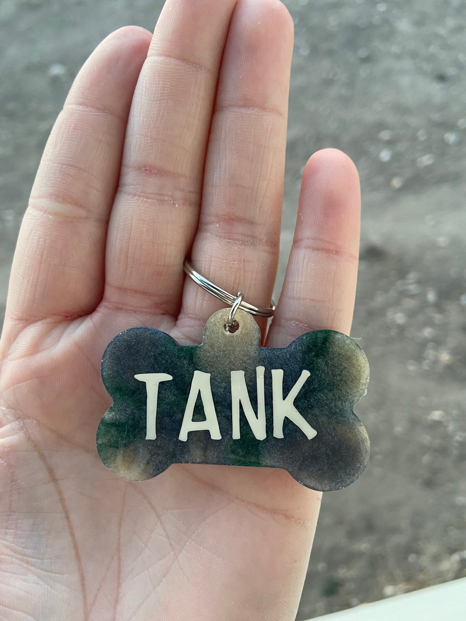 Camouflage Pet Epoxy ID Tag Etsy