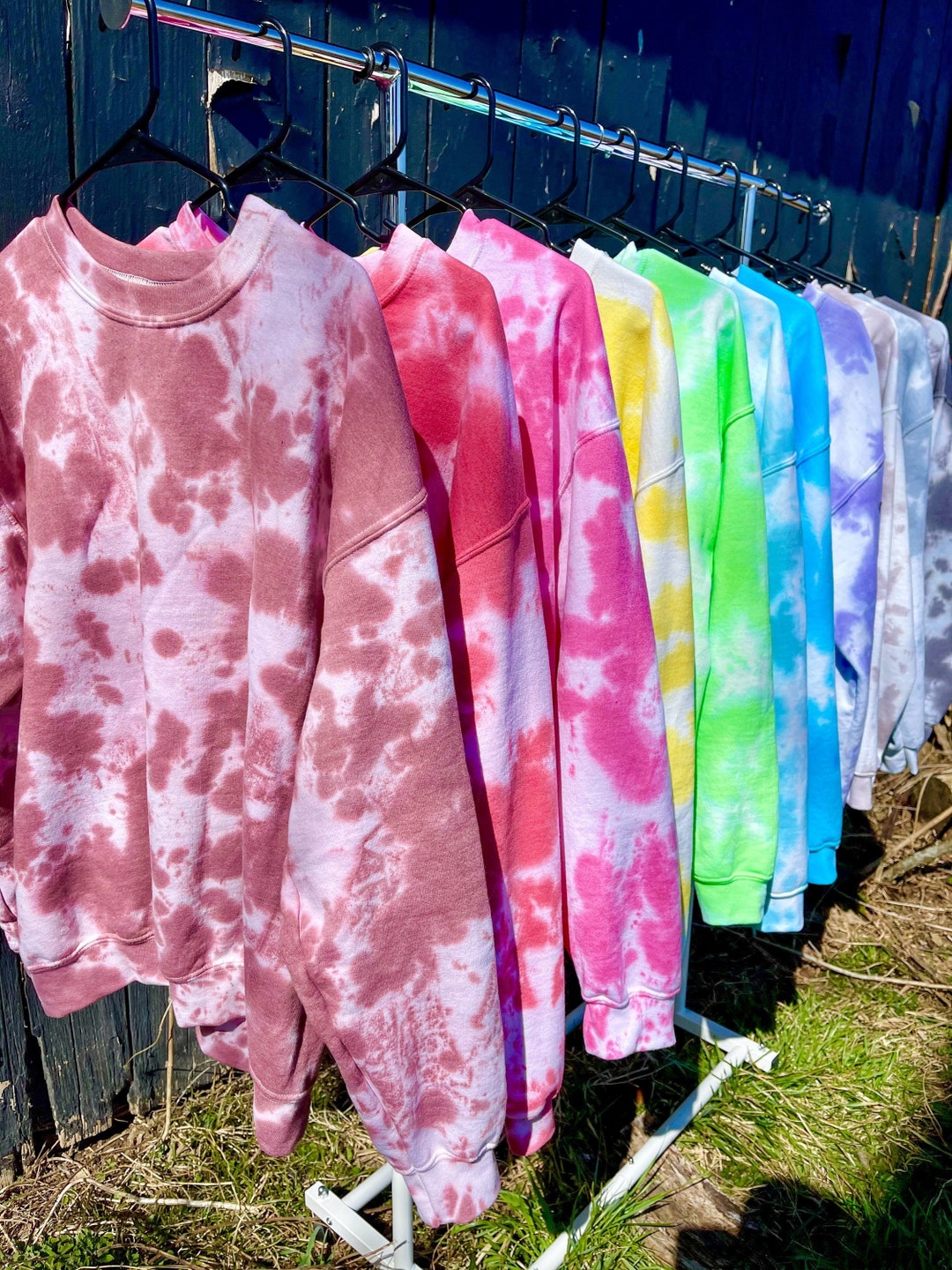 Wholesale tie dye crewneck sweatshirt Clearance