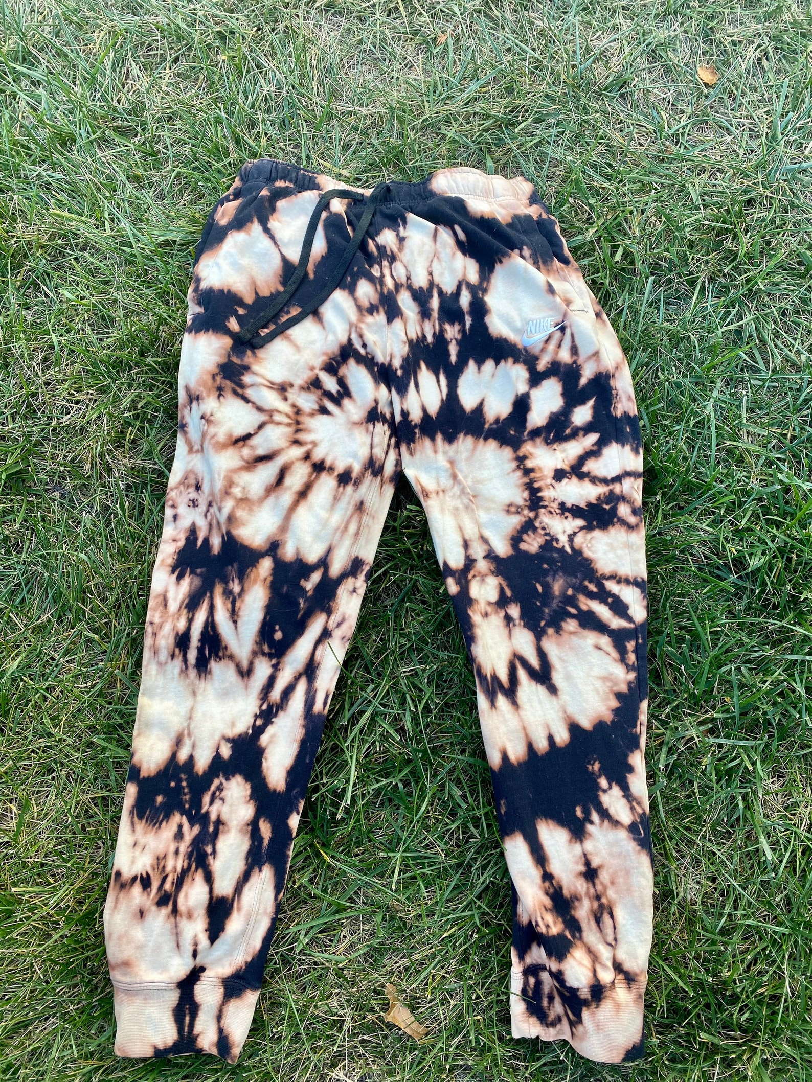 Bleached Nike Tie Dye Sweatpants Nike Sweatpants Nike | Etsy