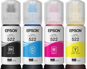 Epson Factory Sealed 522 OEM Manufacturers Ink for ET-2720, Ecotank 4700, Et-2800/2803 Ships NEXT Day