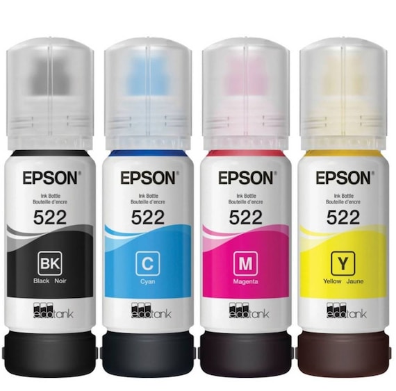 Epson Factory Sealed 522 OEM Manufacturers Ink for ET-2720, Ecotank 4700, Et-2800 2803 Teacher Student Holiday Gift Ships Next Day