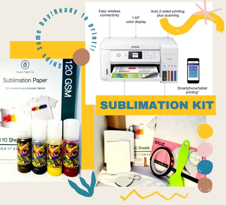 Complete Sublimation Printing Bundle Starter Kit Ecotank Etsy