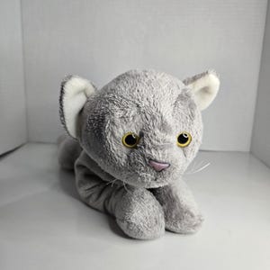 Applause Gray Floppy Cat Plush Stripes 48264 Kitty Kitten Grey Stuffed Laying