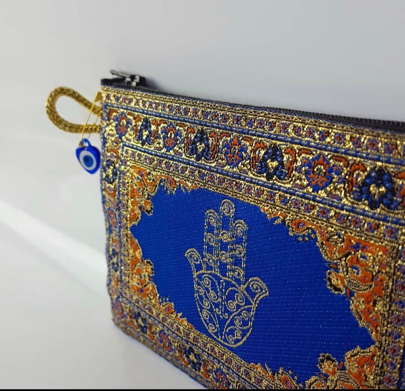 Turkish Handmade Coins Purse Woven Carpet Design Turkish Purse