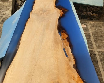 Large resin bound live edge table 40mm