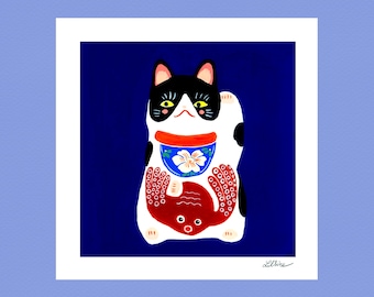 Maneki Neko illustration