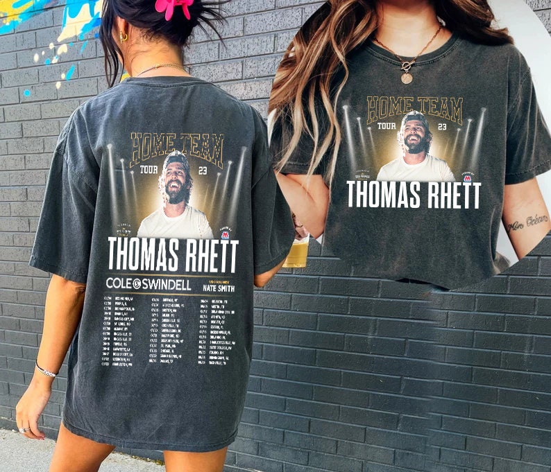 Discover Thomas Rhett Home Team Tour Shirt, Country Music 2023 Tour Merch, Thomas Rhett Concert