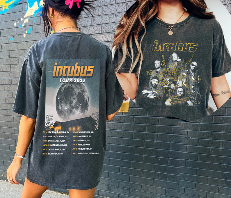 Incubus Rock Band Tour 2023 Crewneck Merch, Incubus Band Tee, Rock