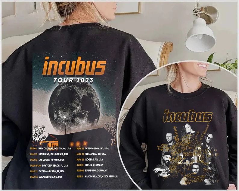 Incubus Rock Band Tour 2023 Crewneck Merch, Incubus Band Tee, Rock