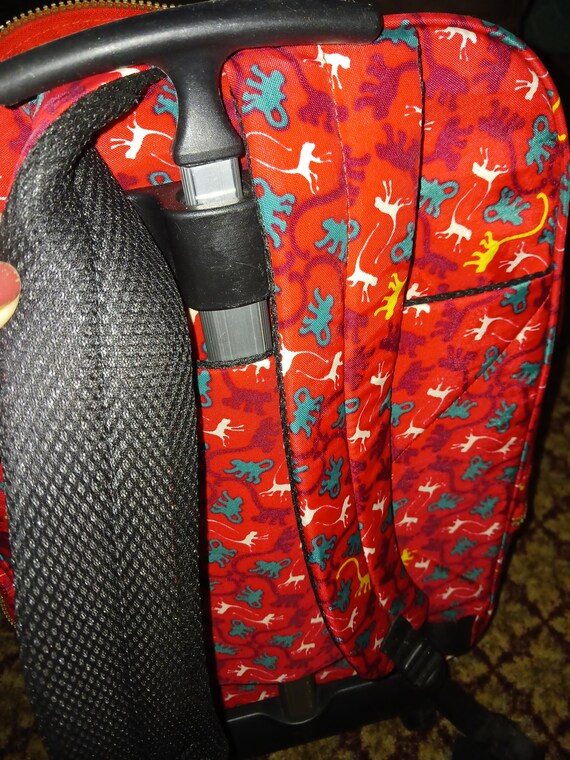 Kiplinger rolling back pack, red multi-colored, M… - image 8