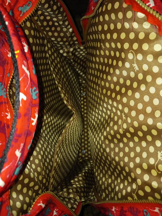 Kiplinger rolling back pack, red multi-colored, M… - image 4