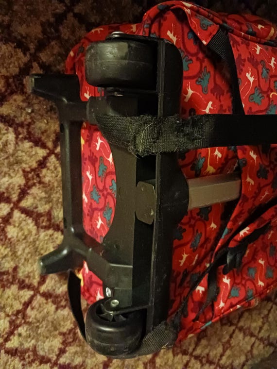 Kiplinger rolling back pack, red multi-colored, M… - image 11