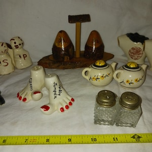 Vintage salt and pepper shakers, various pairs to choose from.