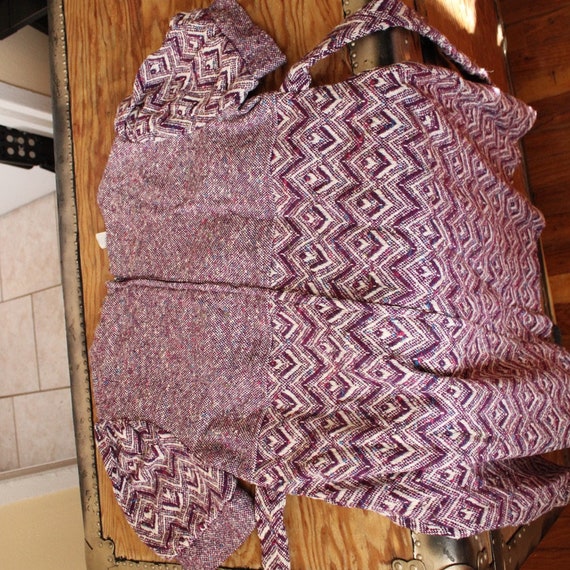 1960s/1970s vintage cotton knit babydoll dress wi… - image 8