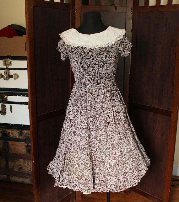 chiffon peter pan collar dress Sun-imperial