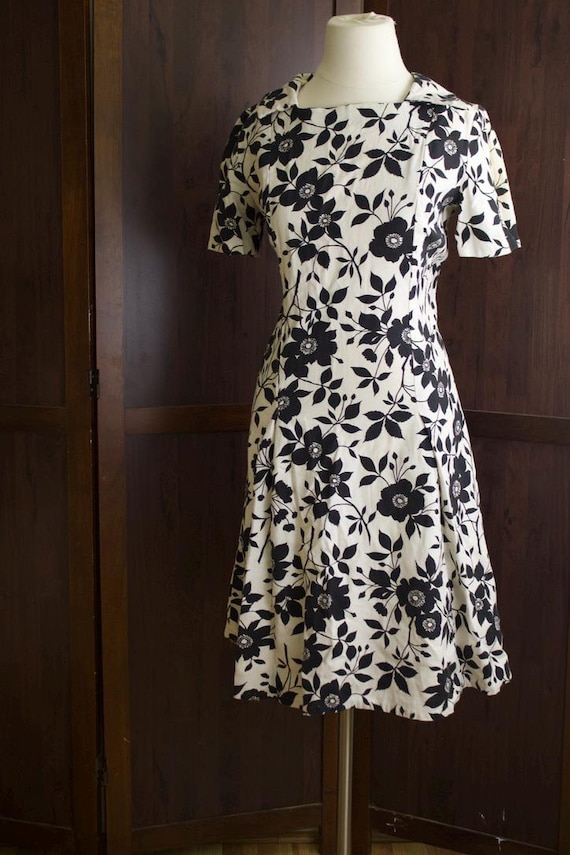 50s mini dress 50s Pink Union Made Shift Mini Dress / Small