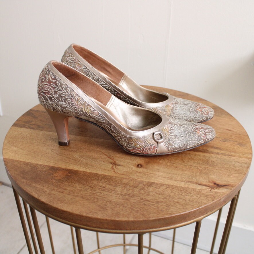 1960s Vintage Heels With Subtle Rainbow 