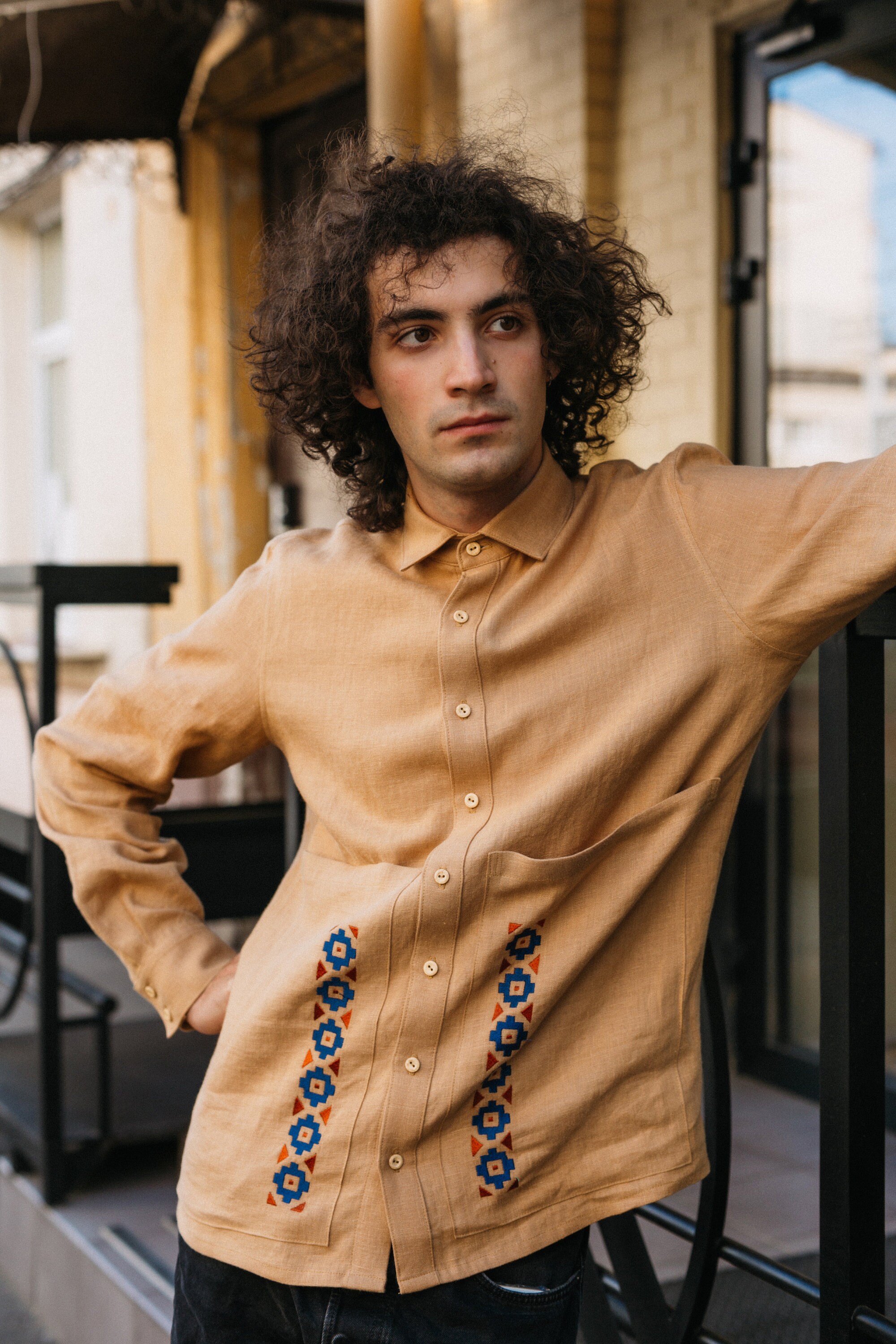Embroidered Linen Shirt for Men Ukrainian Shirt for Men Etsy