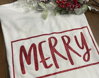 Merry Long Sleeve Shirt, Family Christmas Shirt, Holiday Shirt, Merry Christmas Shirt, Long Sleeve