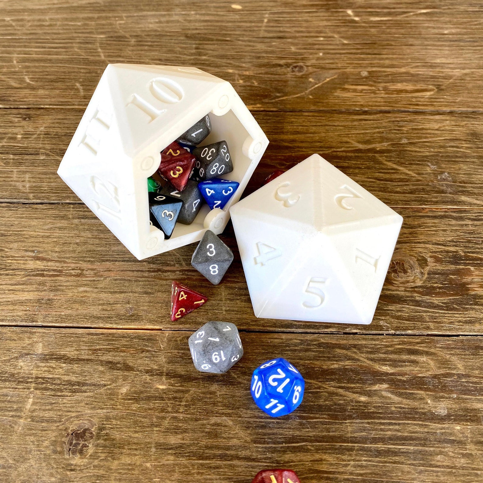 D20 Dice Holder Box Dungeons and Dragons DnD Etsy