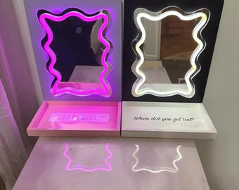 SC Light-Up Vanity Mirror Tray (Sabrina Carpenter inspired)