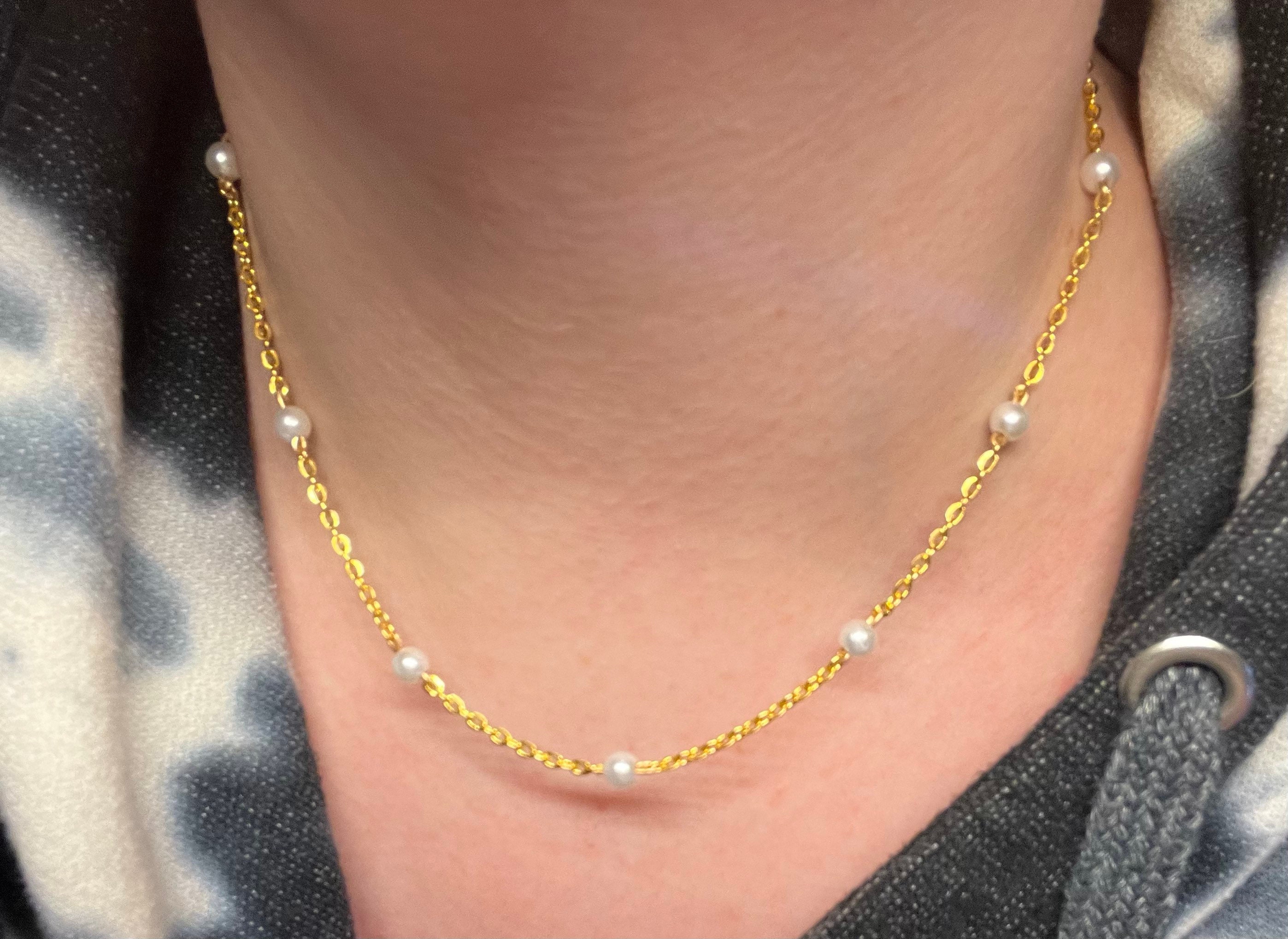 Harry Styles Grammys Pearl Chain Choker