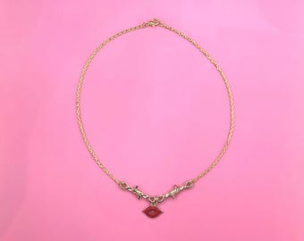 SC Lips Necklace (Sabrina Carpenter Short n’ Sweet/Taste/VMAs 2024 inspired)
