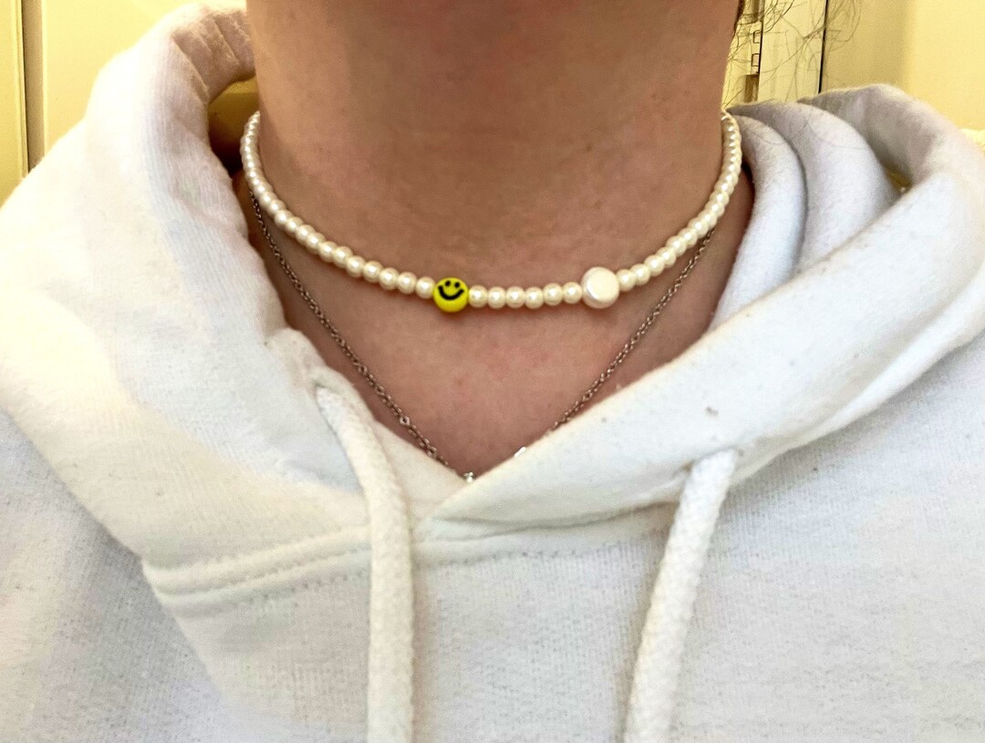 CH Smiley Pearl Necklace (calum Hood Dupe) - Etsy