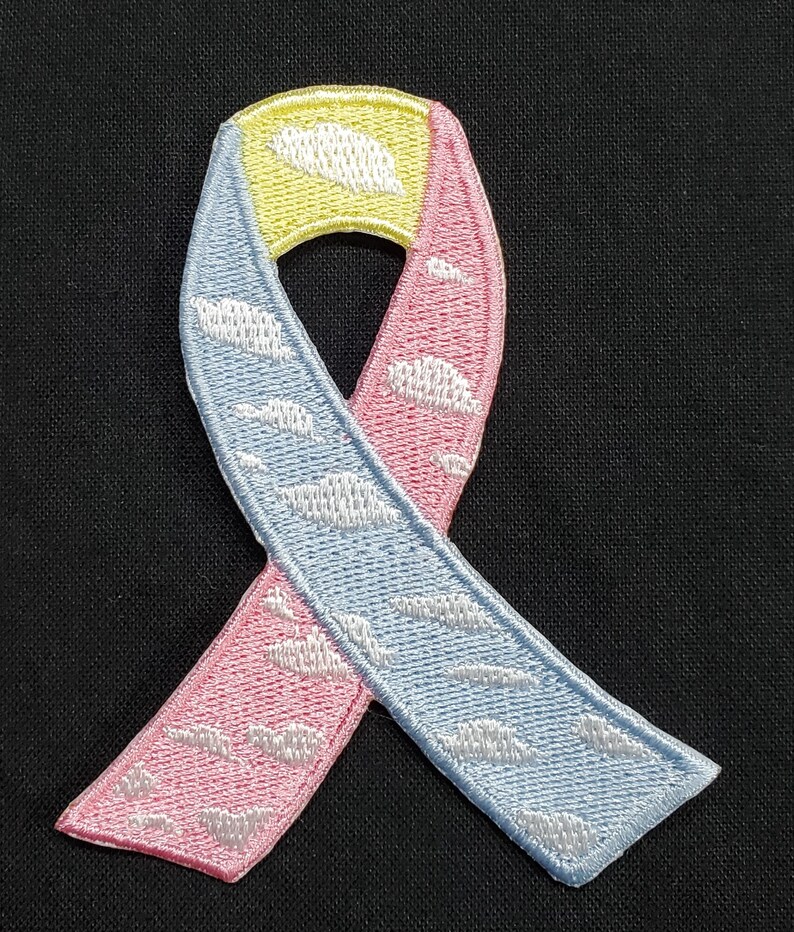 Congenital Diaphragmatic Hernia CDH Awareness Ribbon Embroidered Iron ...