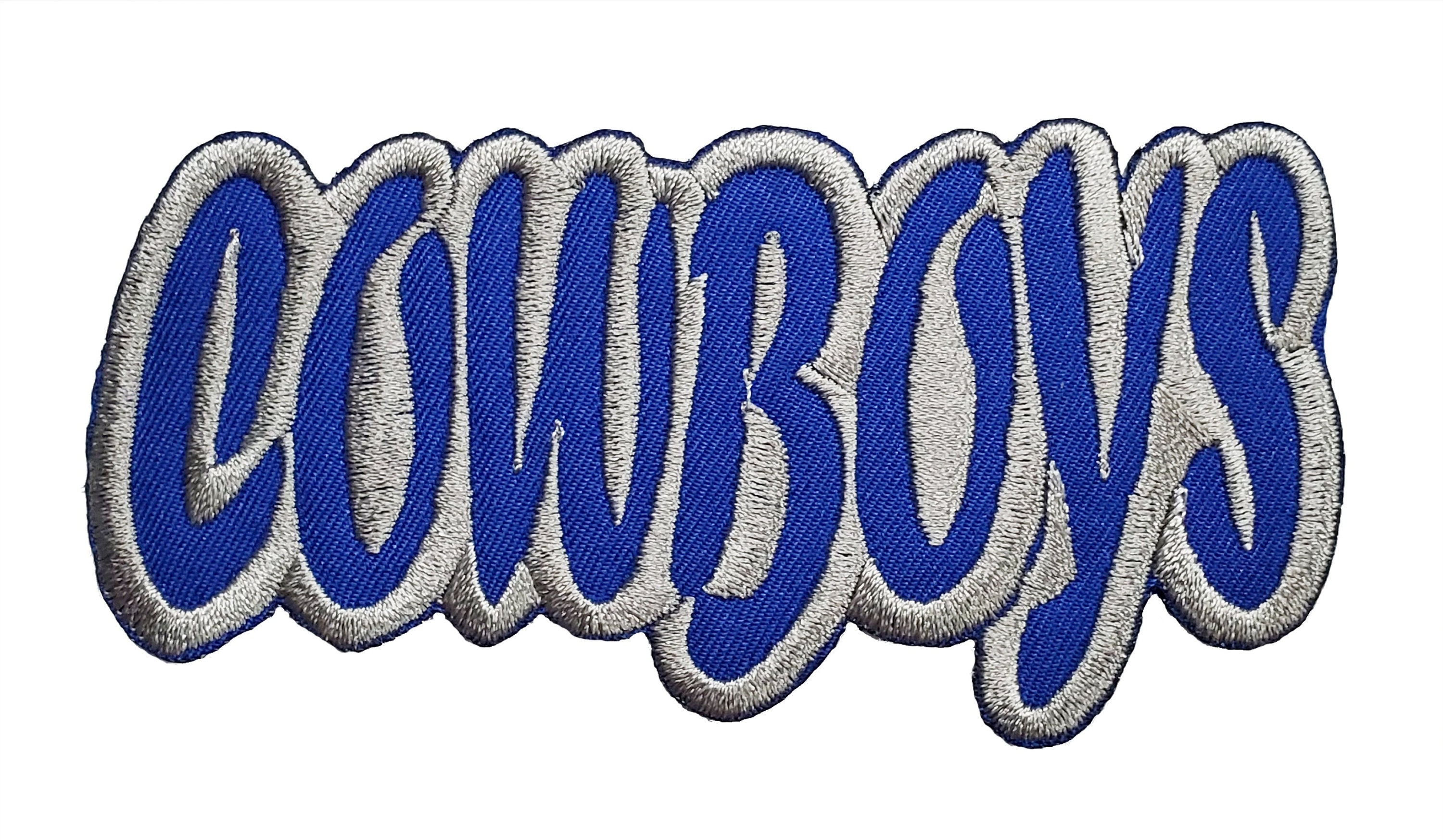 Cowboys Embroidered Applique Iron on Patch 4 X 2 -  Israel