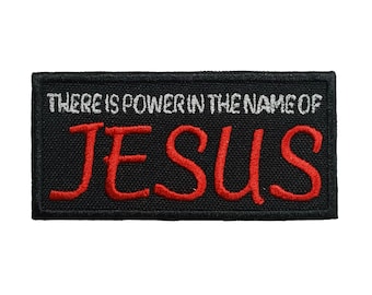 Jesus Embroidered Patch - Christian Iron On Applique, Religious Gift