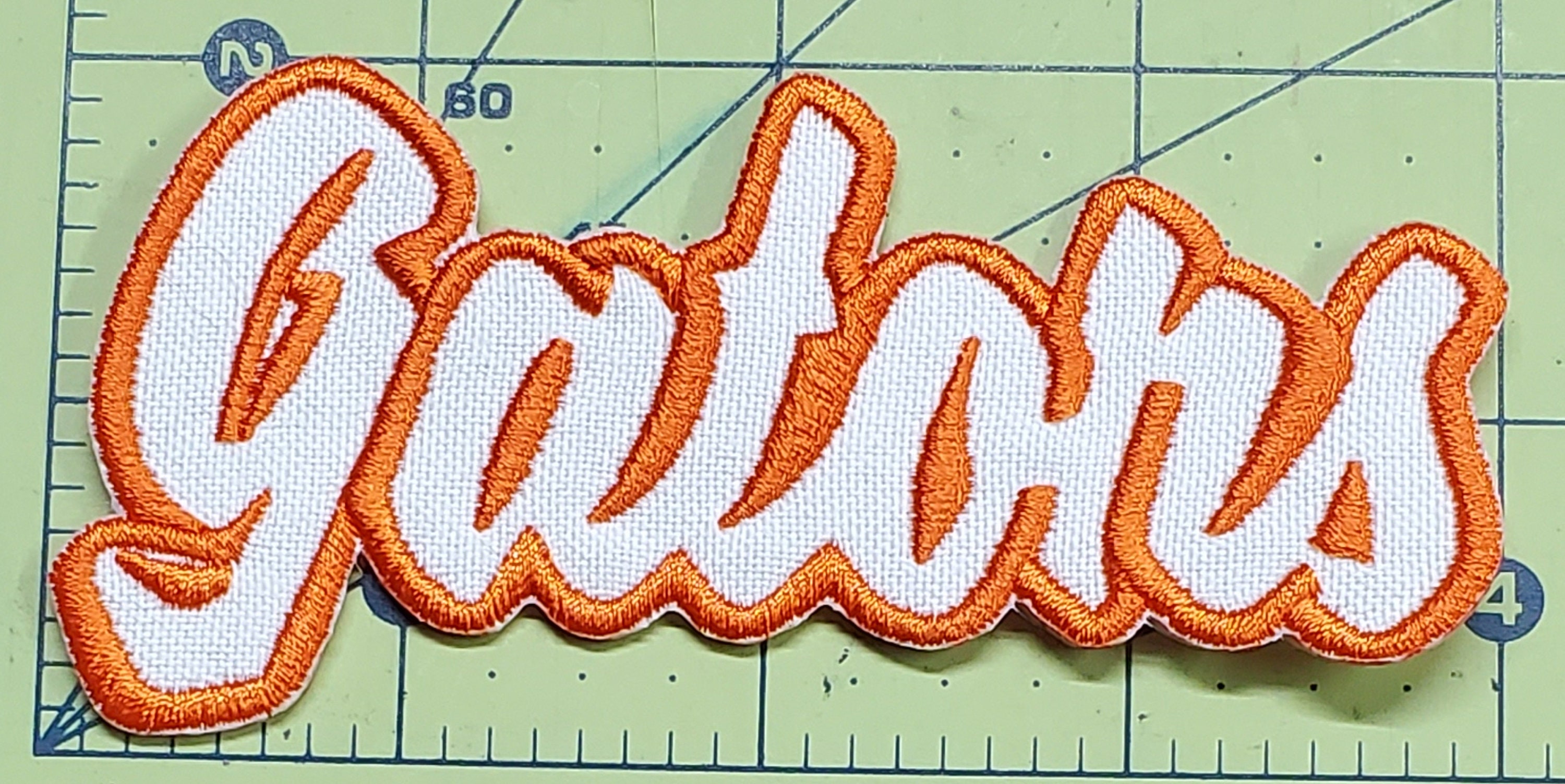 Gators Text Embroidered Applique Iron on Patch Various Sizes Team Name ...