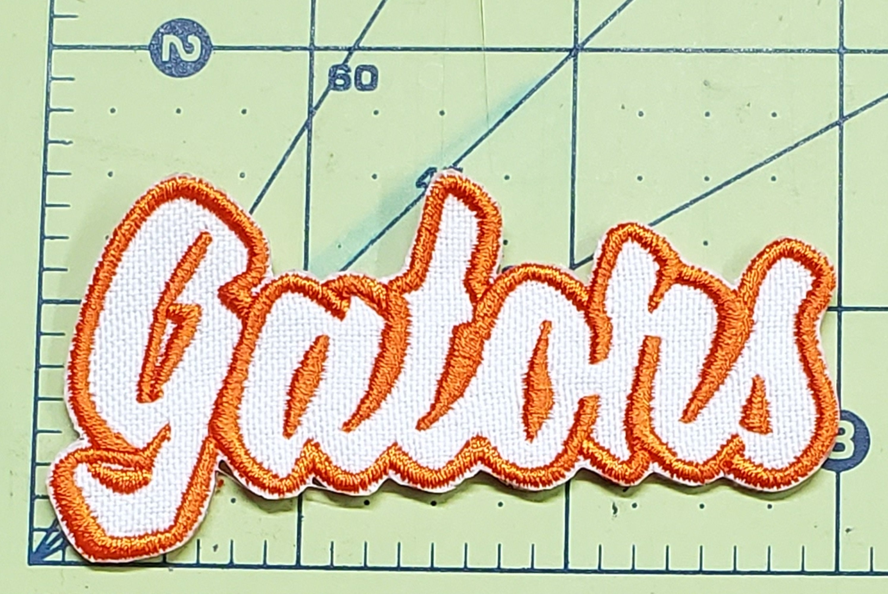 Gators Text Embroidered Applique Iron on Patch Various Sizes Team Name ...