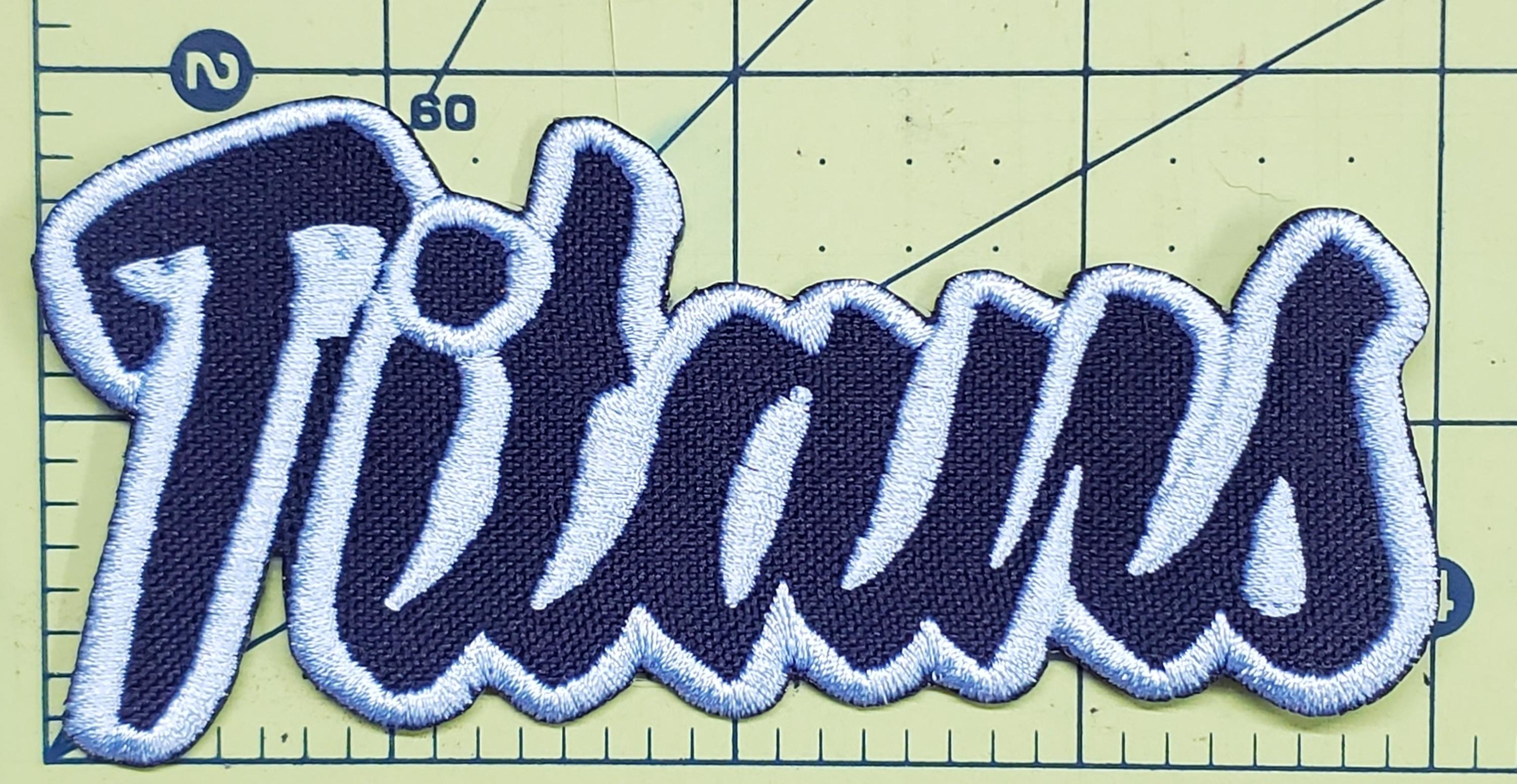 Titans Text Embroidered Applique Iron on Patch Various Sizes Team Name ...