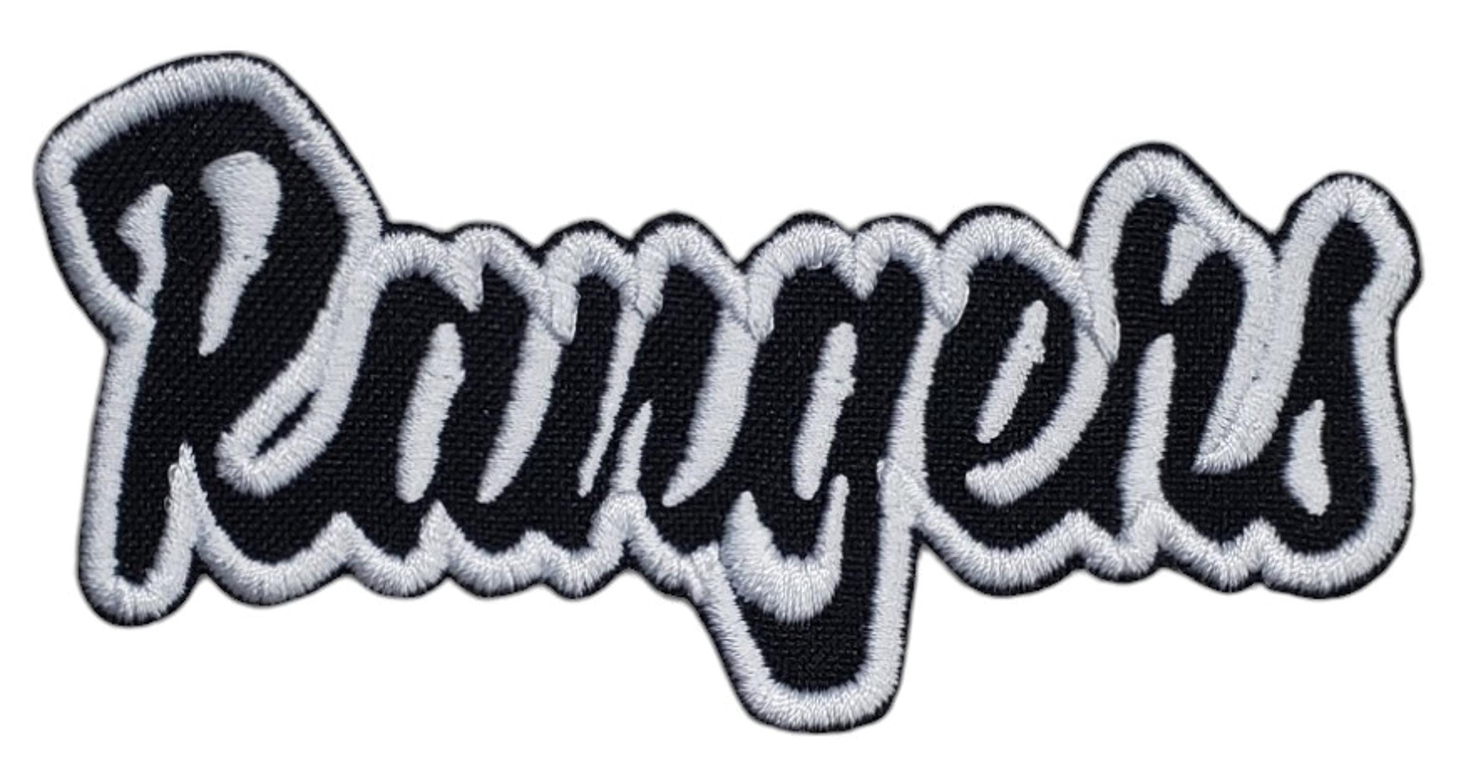 Rangers Text Embroidered Applique Iron on Patch Various Sizes Team Name ...