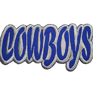 (2) Dallas Cowboys Vintage Embroidered Iron On Patches Patch Lot 3” X 3 & 3  X2.5