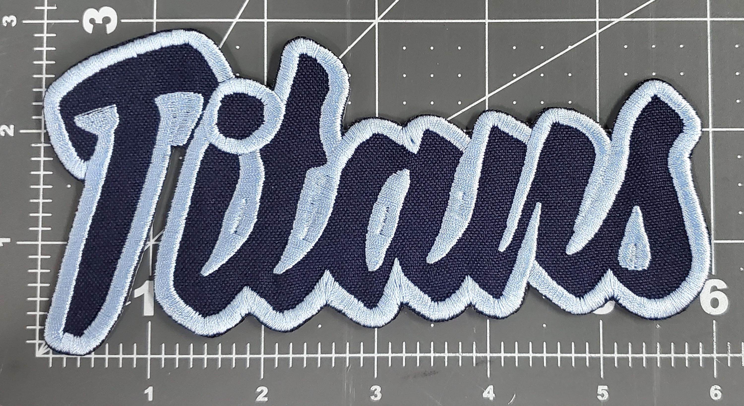 Titans Text Embroidered Applique Iron on Patch Various Sizes Team Name ...