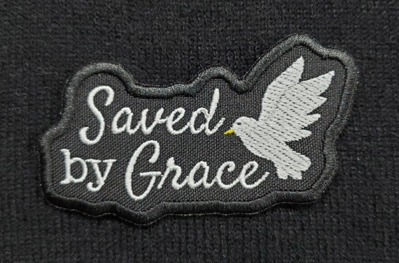 Saved By Grace {Velcro Tag} Saved By Grace {Velcro Tag}