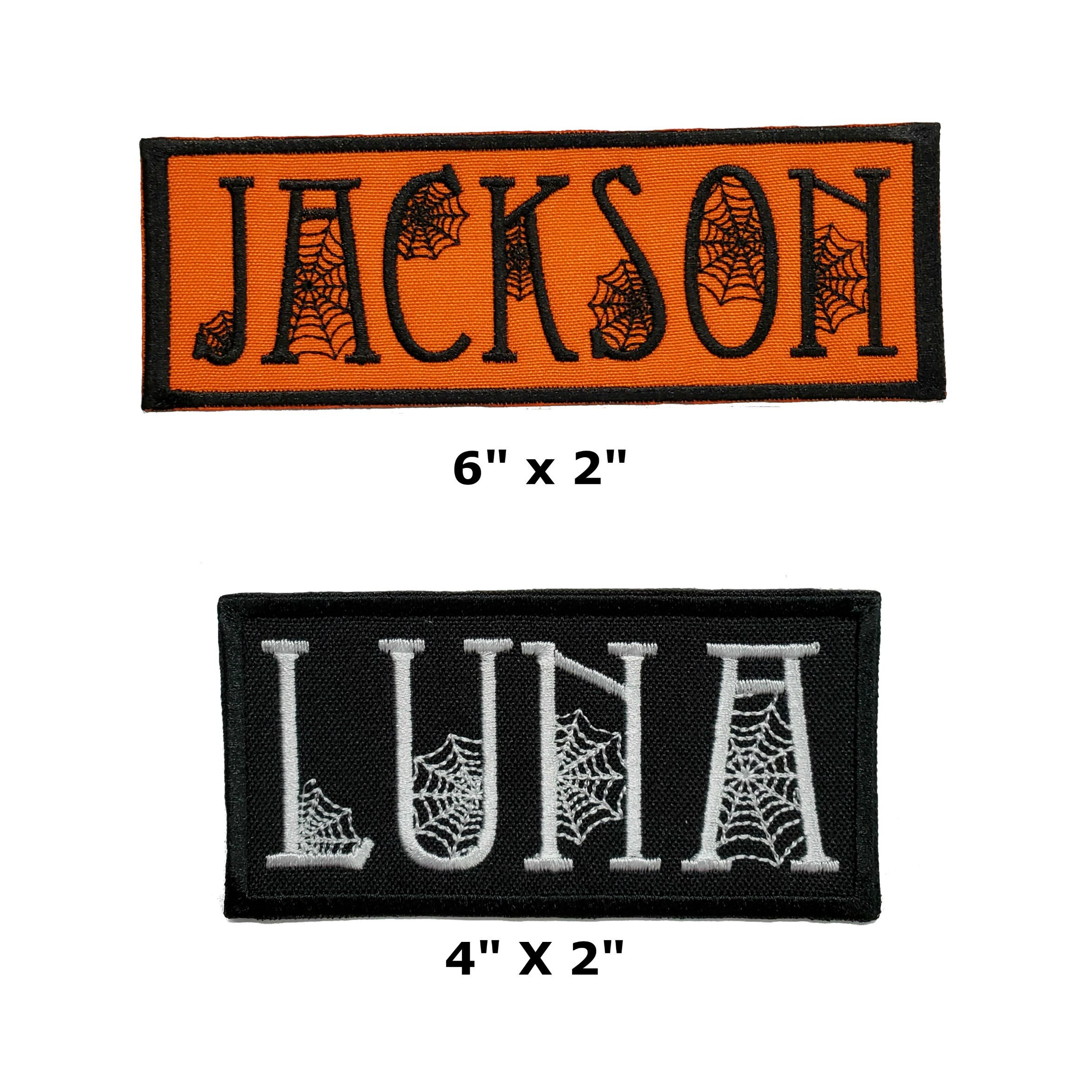 CUSTOM IRON-ON PATCH • ROCK STYLE FONT • 1 • –