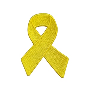 Bladder/Liver/Bone Cancer Awareness Support Our Troops POW/MIA Embroidered Iron On Patch Awareness Ribbon Gifts Fundraising