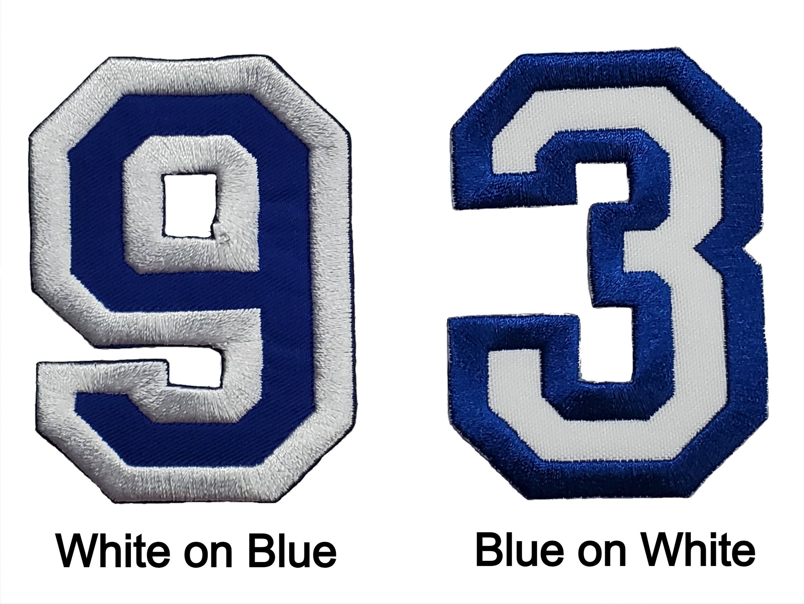 Numbers College Varsity Letterman Embroidered Iron on Patch Etsy