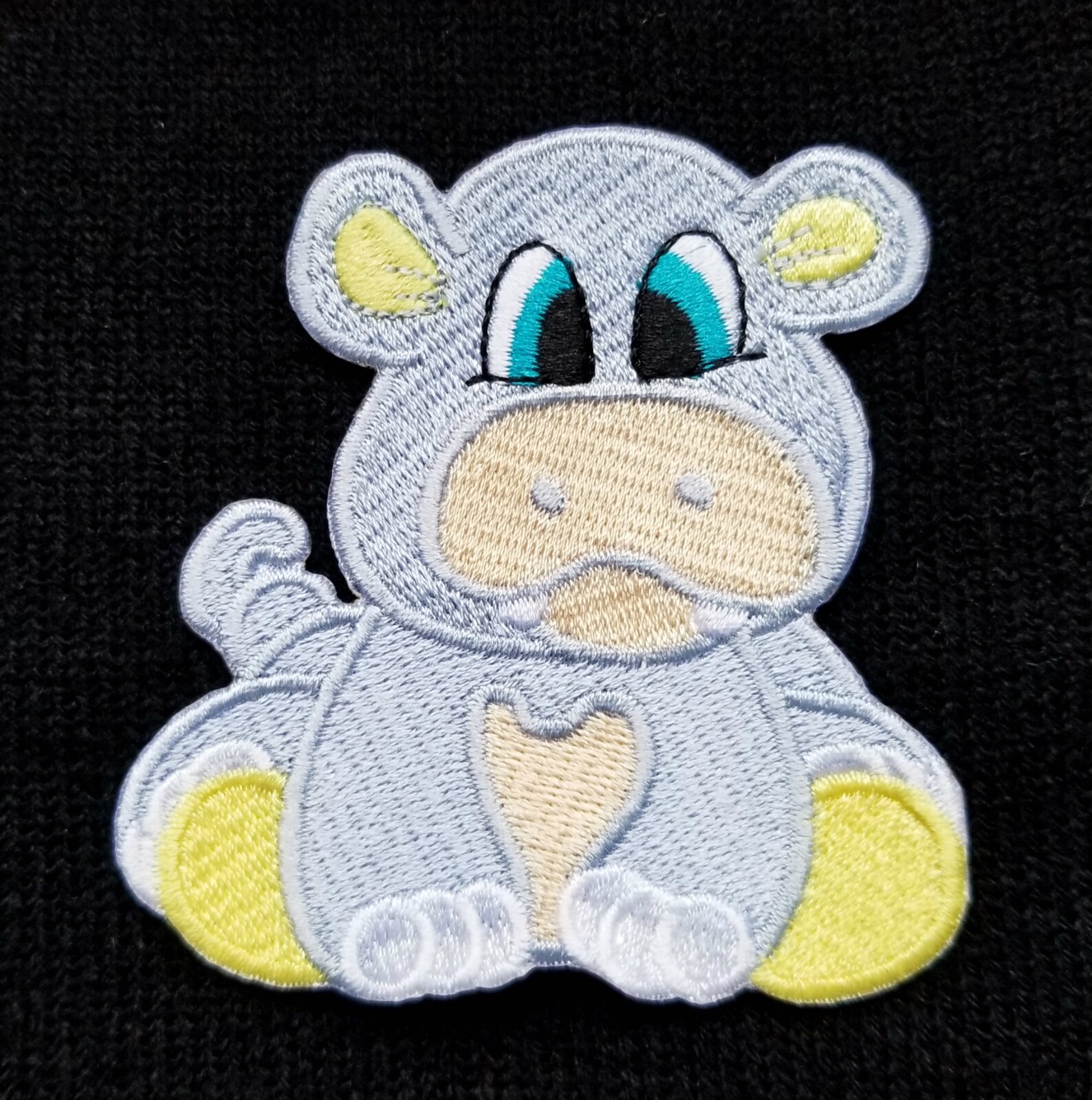 Baby Animal Hippo Fully Embroidered Iron On Patch 2.75 X Etsy
