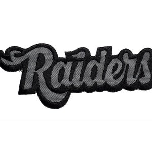 Raiders Embroidered Applique Iron On Patch