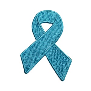 National Recovery Awareness Ribbon Iron On Patch September Turquoise Gifts Fundraising
