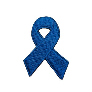 May include: A blue ribbon, a symbol of awareness and support for various causes.