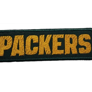 Packers Text Embroidered Applique Iron Or Sew On Patch 4&quot; x 1.3