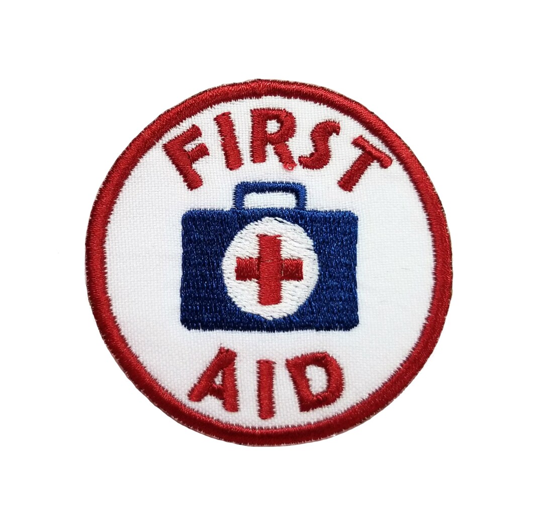 First Aid Merit Badge Embroidered Iron on Patch 2.4 Etsy