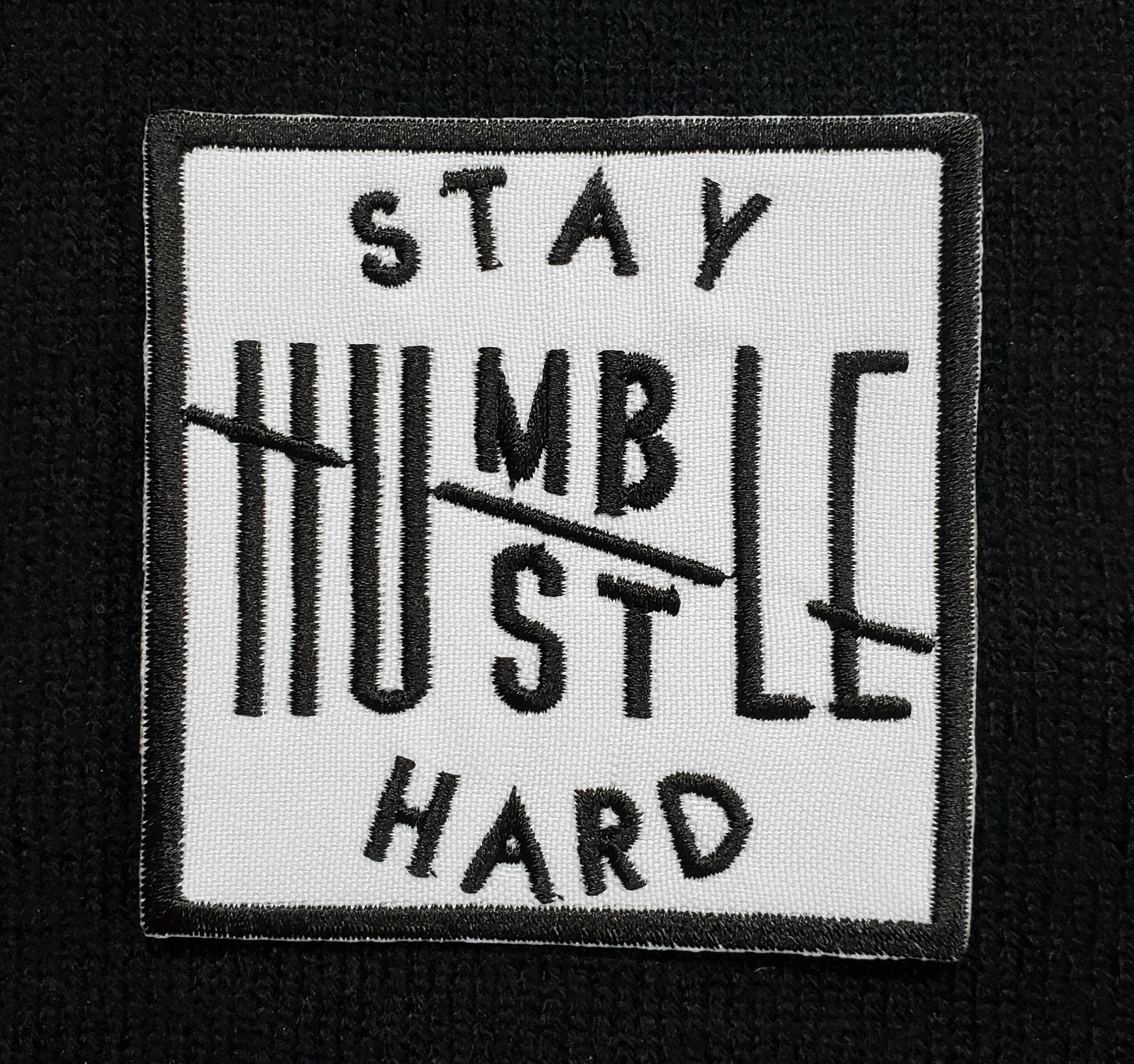Stay Humble Hustle Hard Embroidered Iron-on Patch (3.0" X 3.0") - Etsy